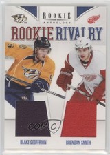 2011 Panini Rookie Anthology Rivalry Materials Brendan Smith Blake Geoffrion 2vh