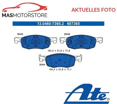 SATZ BREMSBELÄGE BREMSKLÖTZE VORNE ATE 130460-73652 P FÜR TOYOTA YARIS