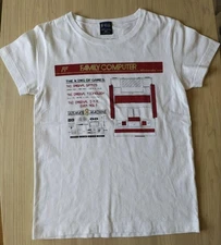 Nintendo Family Computer 8bit Machine T-shirt NES White KOG Japan Size XS New