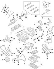 Genuine Audi Engine Balance Shaft Bearing 06M-103-869-F