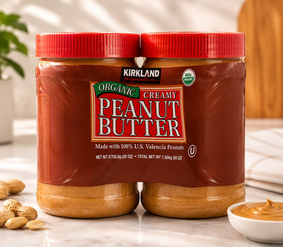 Kirkland Signature Organic Peanut Butter, 28 Ounce (Pack of 2)