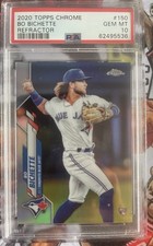 2020 Topps Chrome Bo Bichette RC Refractor Rookie #150 Blue Jays PSA 10 GEM MINT