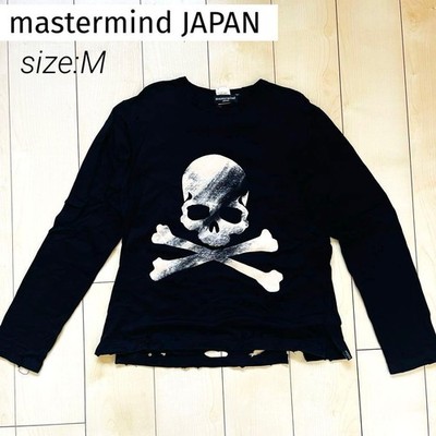 Mastermind Men Top Skull Print Long T-Shirt Sleeve Cut And Sew M JPN Limited Edi