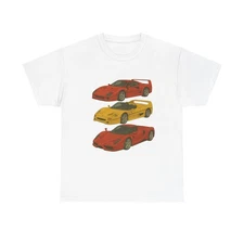 Ferrari Enzo F50 F40 T-Shirt – Iconic Supercars Graphic Tee Vintage Racing