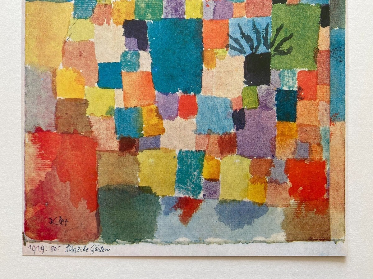 PAUL KLEE RARE 1967 1ST EDTN MODERNIST LITHOGRAPH PRINT 