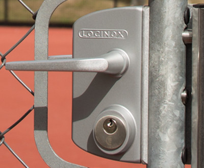 Locinox LUKY 4040 Swing Gate Latch Lock 1 1/2'' - 2 1/2'' Square Post Key Operated
