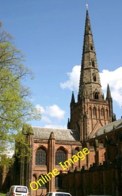 Photo 6x4 Central spire & north transept, Lichfield Cathedral The north t c2012
