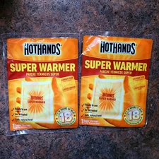 HotHands Super Warmer Larger Size Up To 18 Hours Heat Expires 08/26 Pack of 2