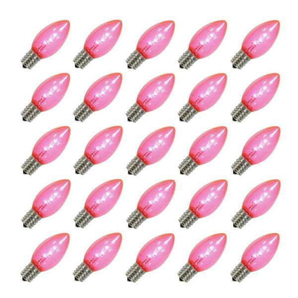 Vickerman LED Christmas Light Bulb Replacements (25 pk) PINK TWINKLE XLEDTC99T