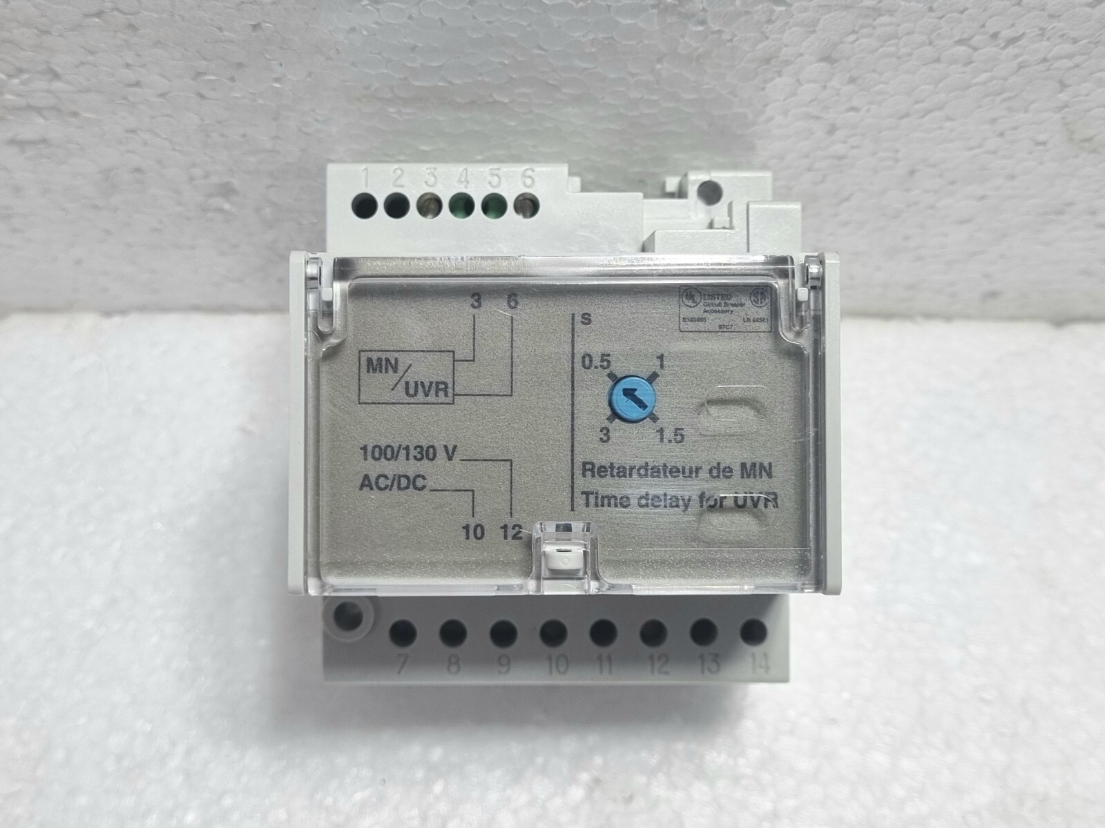 Schneider Electric 33681 Time Delay Relay For MN/Uvr 100/130V AC/DC