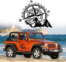 24x20 Mountain Compass Graphics Sticker For Suv Car Hood Body Side Doors Black 24x20 Mountain Compass Graphics Sticker For Suv Car Hood Body Side Doors Black