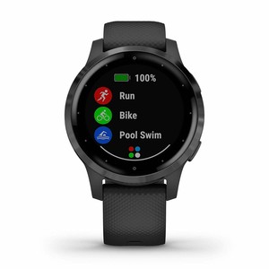 Garmin vivoactive 4S Black and Slate GPS Smartwatch Silicone Band 010-02172-11 - Click1Get2 Half Price