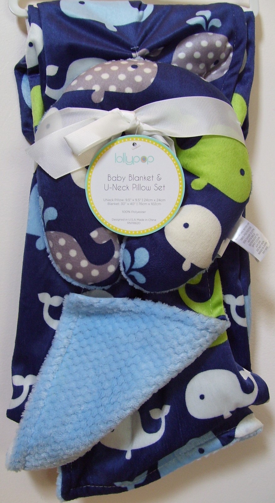 cloud 9 baby blanket with travel pillow