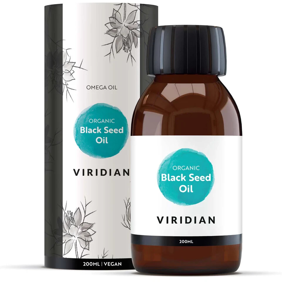 Viridian 100% Organic Black Seed Oil 200ml