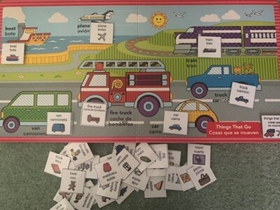 Special Needs / Autism Adapted Interactive Book - Bilingual Baby's First Words