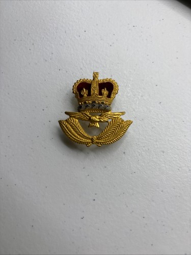 RAF Officer Cap Badge WW2 WWII Hat & Eagle Kings Crown Royal Air Force