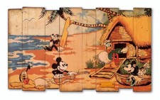 Fab 5 Go Hawaiian - Trevor Carlton- Vintage Classics Print on Reclaimed Wood