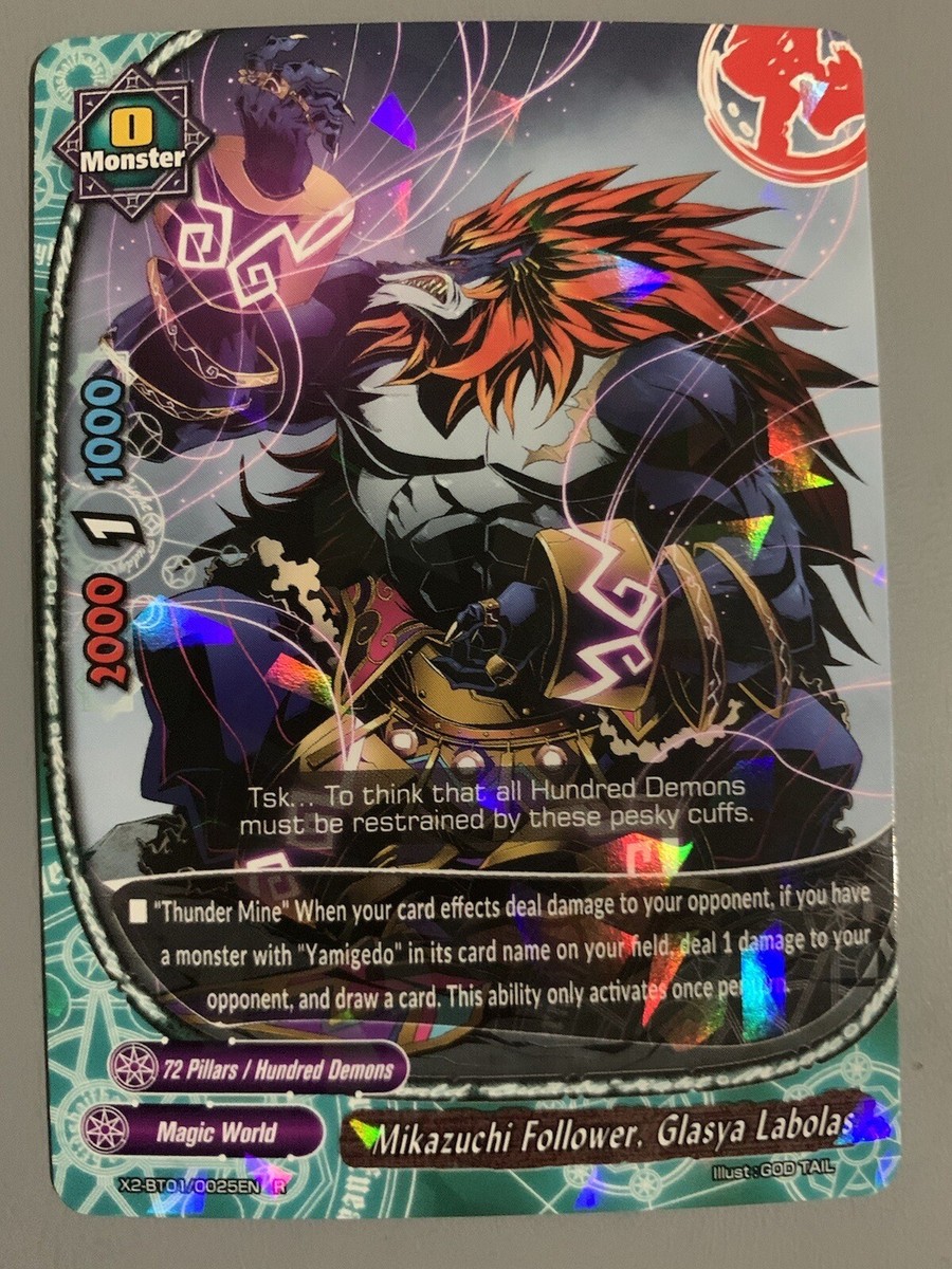 FUTURE CARD BUDDYFIGHT MIKAZUCHI FOLLOWER GLASYA LABOLAS X2