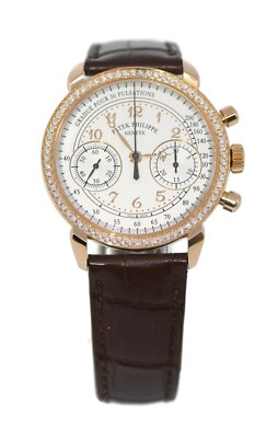 Patek Philippe Complication Diamond 18K Rose Gold Watch 7150/250R