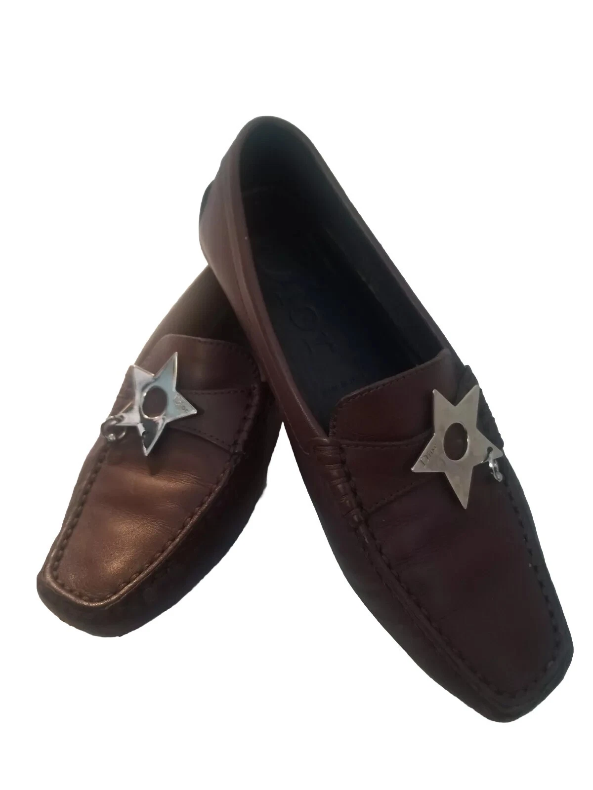 Chaussures de conduite Dior mocassins hardcore Oxfords 2004 vintage 37 Stella Mocassino excellent état