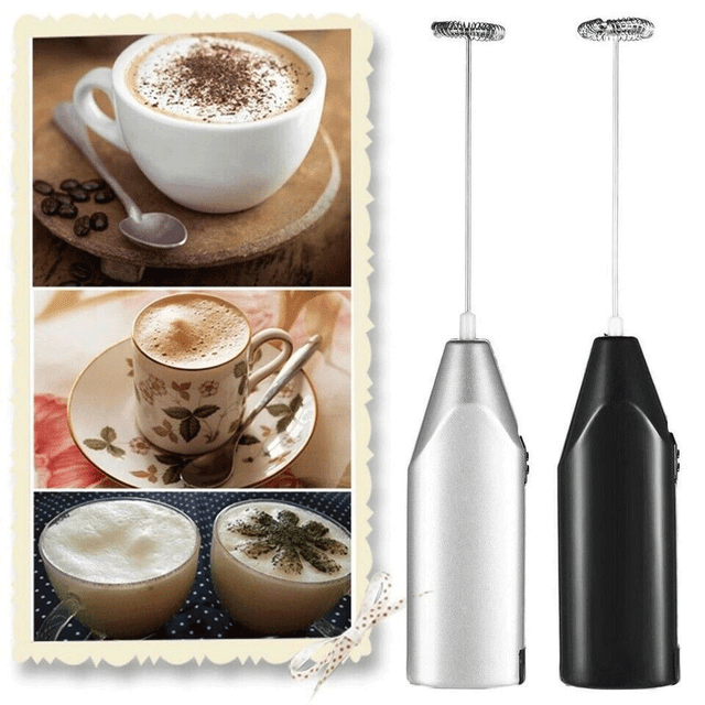 Rechargeable Electric Milk Frother Drink Foamer Whisk Mixer Coffee Egg Beater US