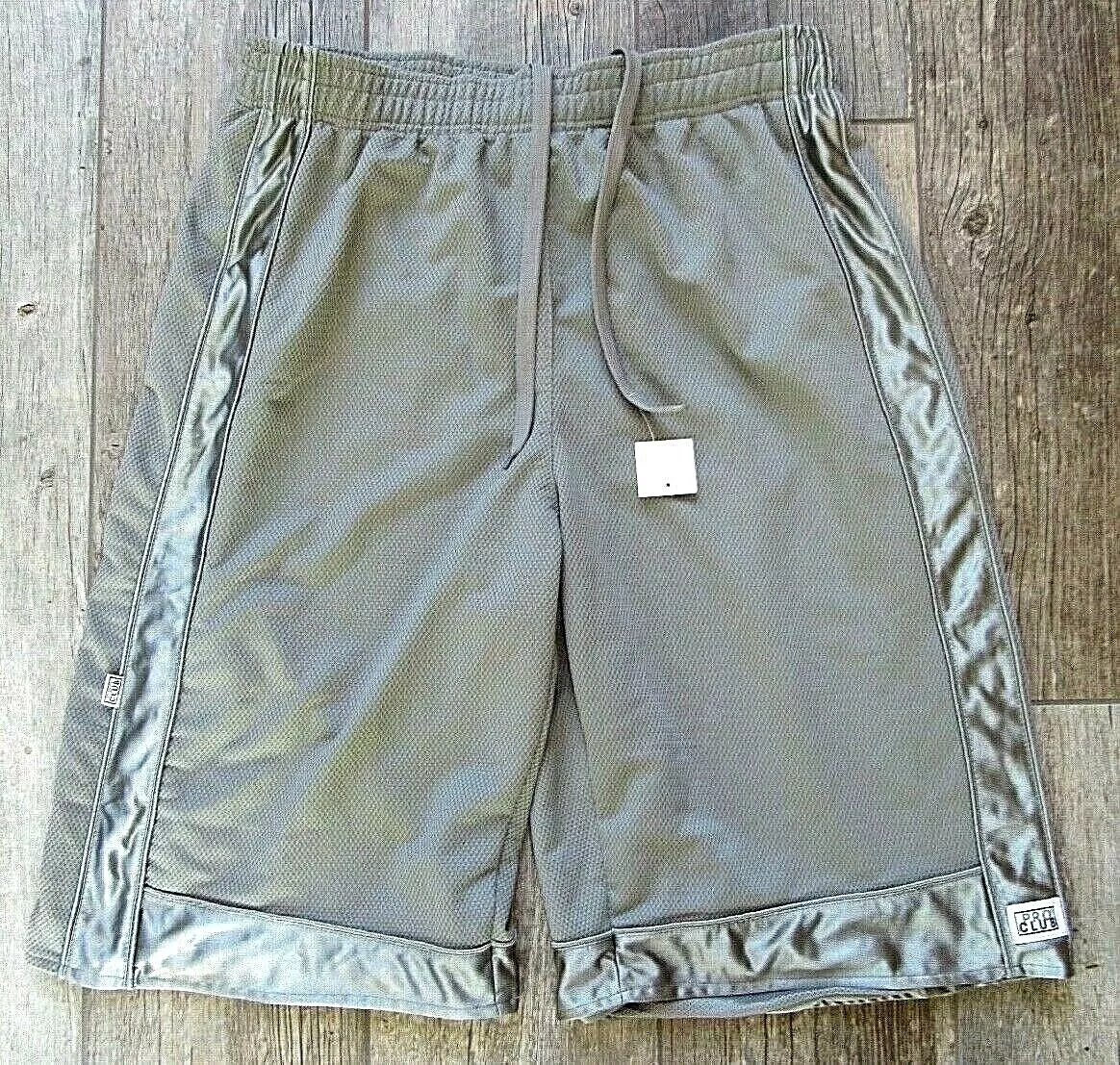 NEW Pro Club Basketball Shorts Mesh/Lined No Pocket Satin Trim Lg-7XL Lt  Grey