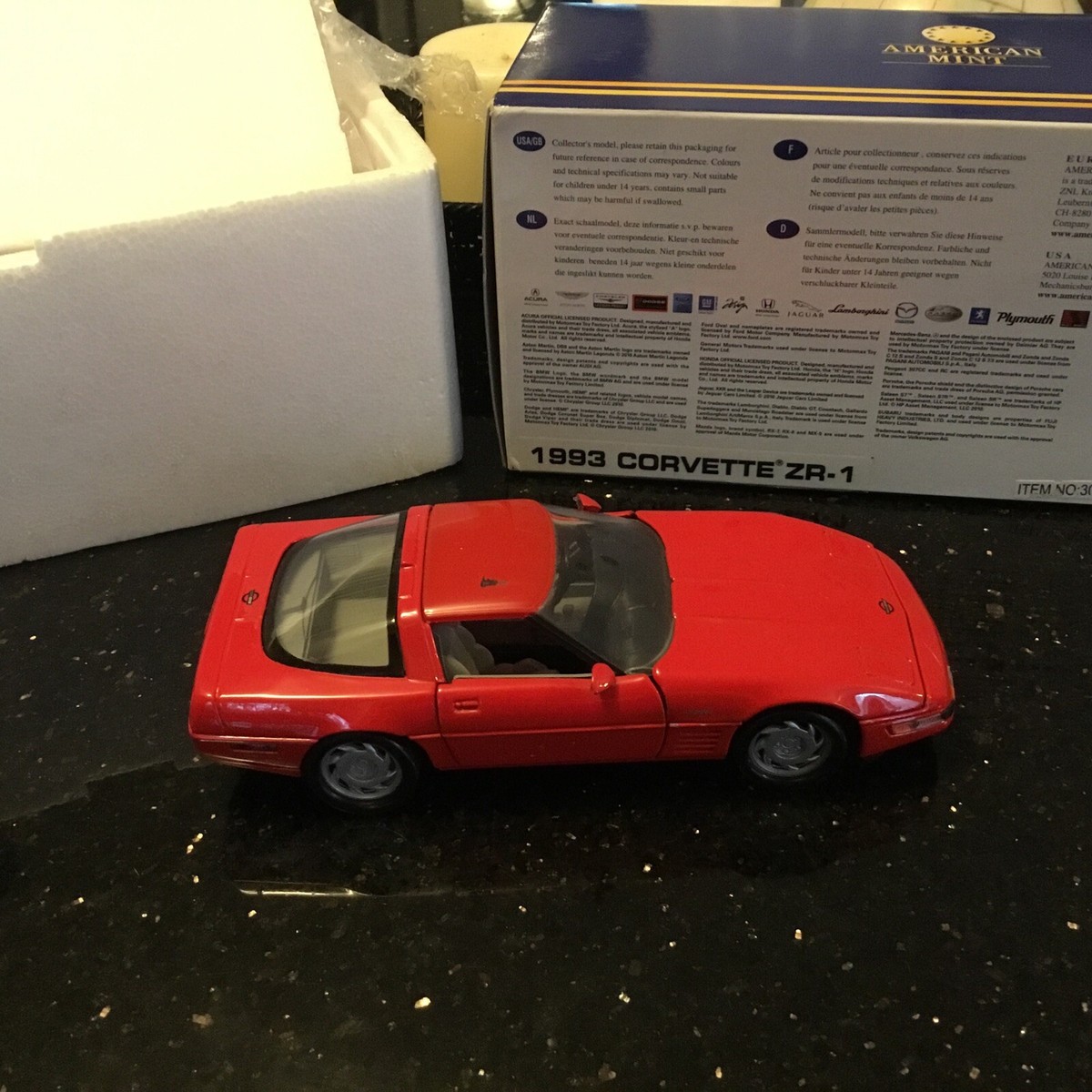 american mint designer 1993 Red Corvette zr1 | eBay