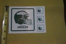 NEVER USED Philadelphia Eagles HELMET STICKERS - 4 PER SHEET 