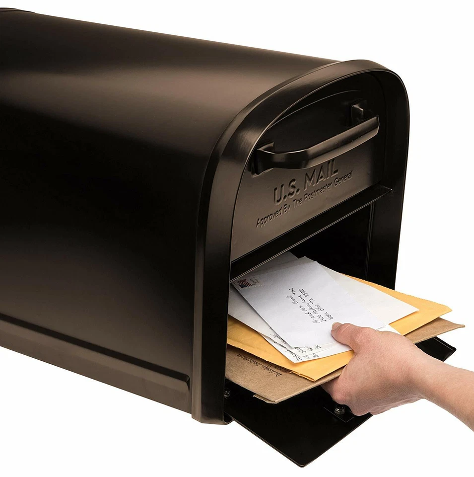 Locking Mailbox Security Box Prevents Phishing Small Parcel Size 2 Doors Steel - Image 3 of 4