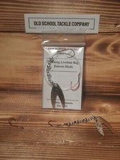 2-Hook Crawler Harness - Size #2 Dakota Blade Nickle -4'/48"-15lb- Size #4 Hook