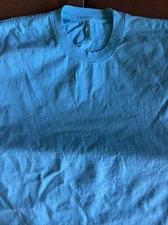 Los Angeles Apparel 6.5OZ LONG SLEEVE GARMENT DYE CREW NECK T-SHIRT Sea Blue ￼ M