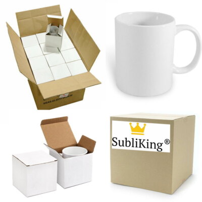 12 St. Sublimationstassen für Sublimationsdruck '' SUPER WHITE'' Orca Coating