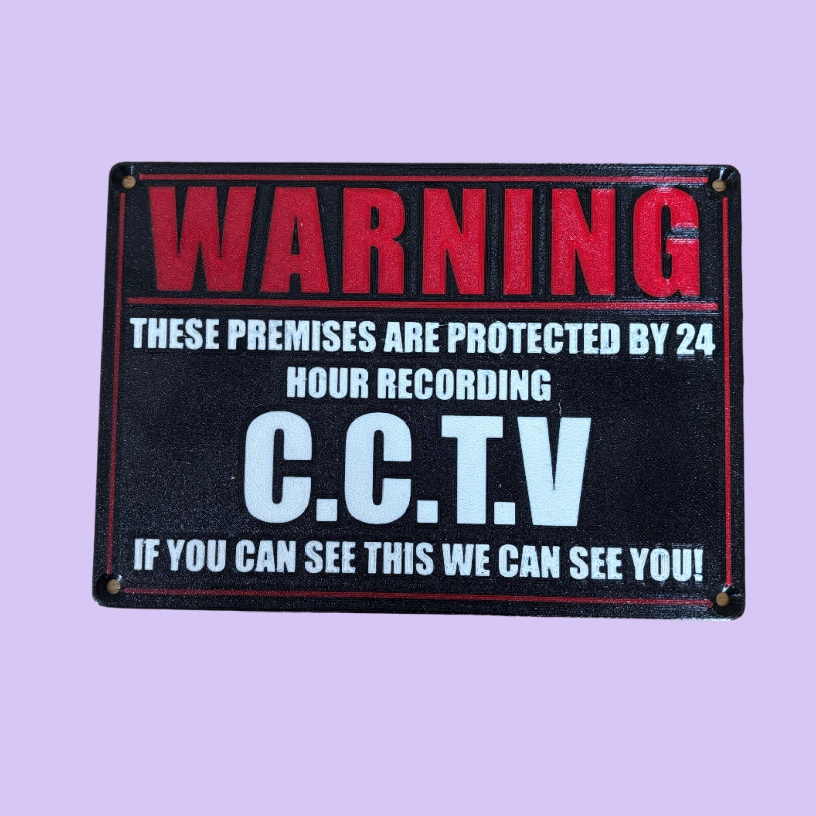CCTV Warning Sign