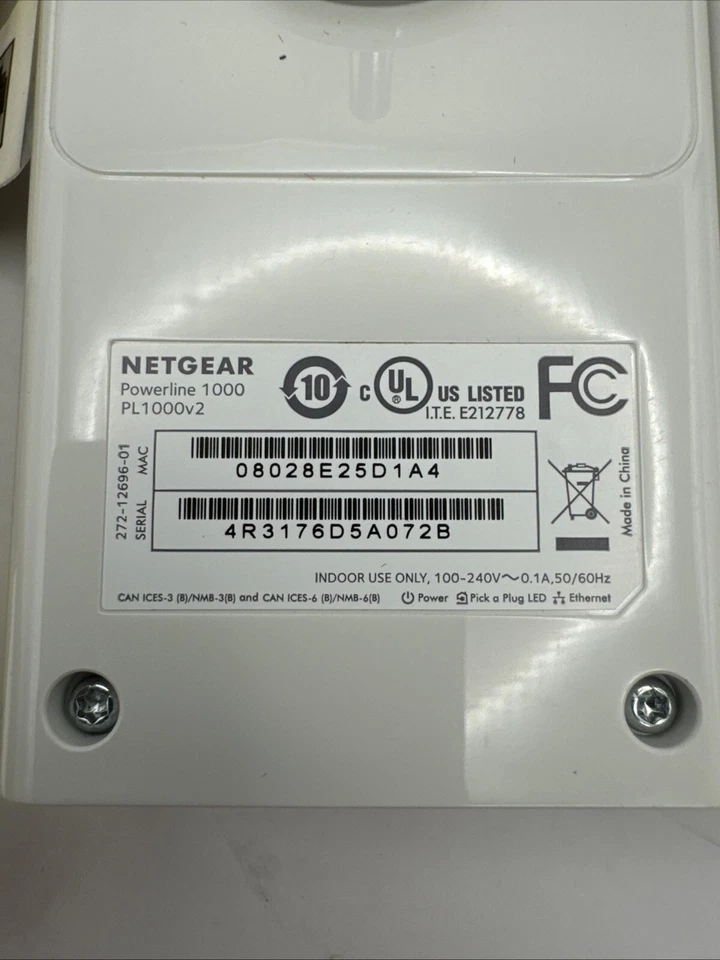 (2) Netgear Powerline 1000 PL1000 Network Extender 1000Mbps OEM Tested - Image 4 of 4