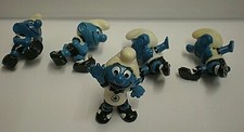 Vintage Smurf - Ferrero No 6 Footballer & 4 Others (BCB)