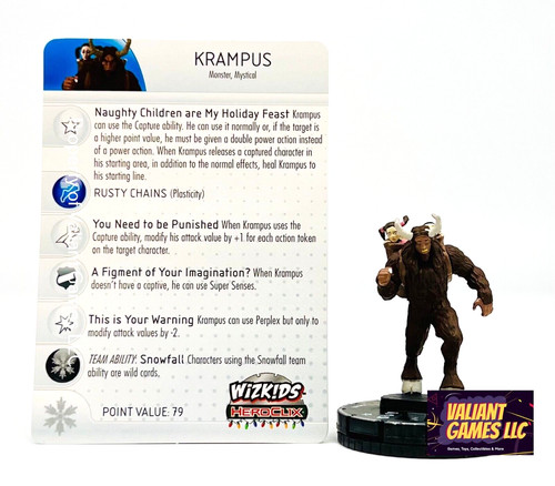 Heroclix Krampus #WK-002 w/ Card & Box Wizkids Convention Exclusive