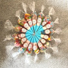 Halal Pre-Filled Eid Sweetcones with Eid Mubarak Stickers Kids Party Bags x16