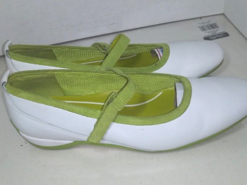Ballerine ECCO Mary Jane bianco-verde pelle Mary Janes donna taglia 41 - Foto 5 di 9
