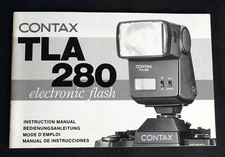 Original Contax TLA 280 Electronic Flash User Manual - Excellent