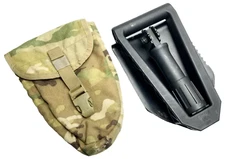 USGI Military GERBER 2000 Entrenching Trifold E-tool Shovel w Multicam Cover