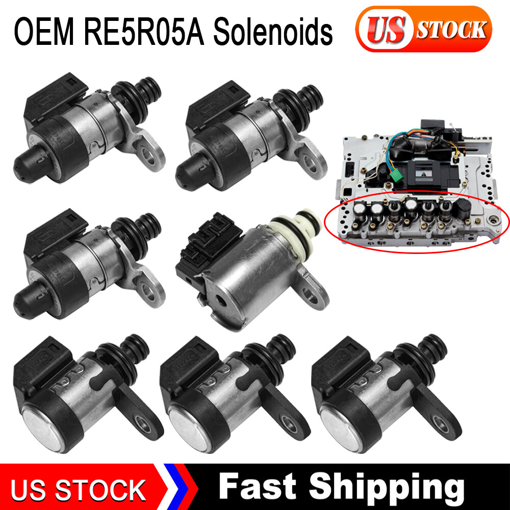 【Nico05】 7x Transmission Solenoids Kit RE5R05A For Nissan Titan Frontier