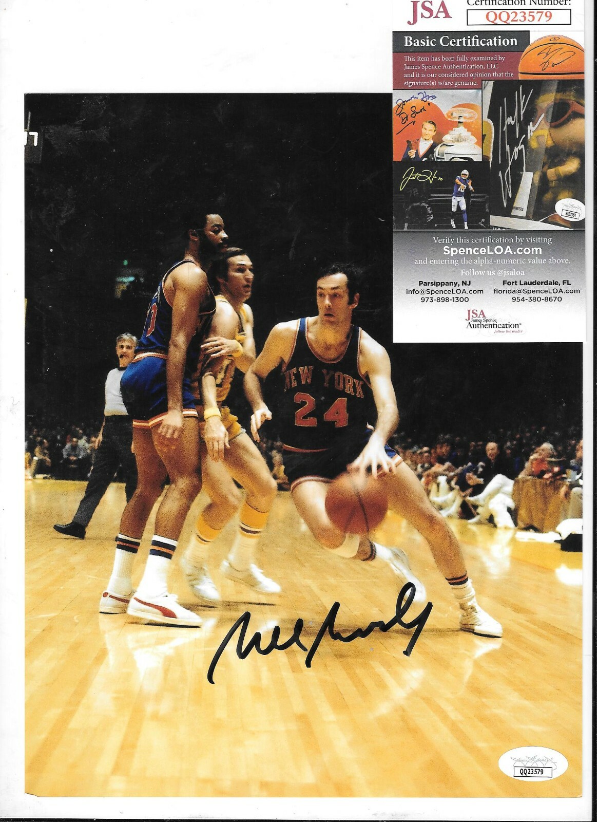 Bill Bradley Autographed Memorabilia | Signed Photo, Jersey, Collectibles &  Merchandise