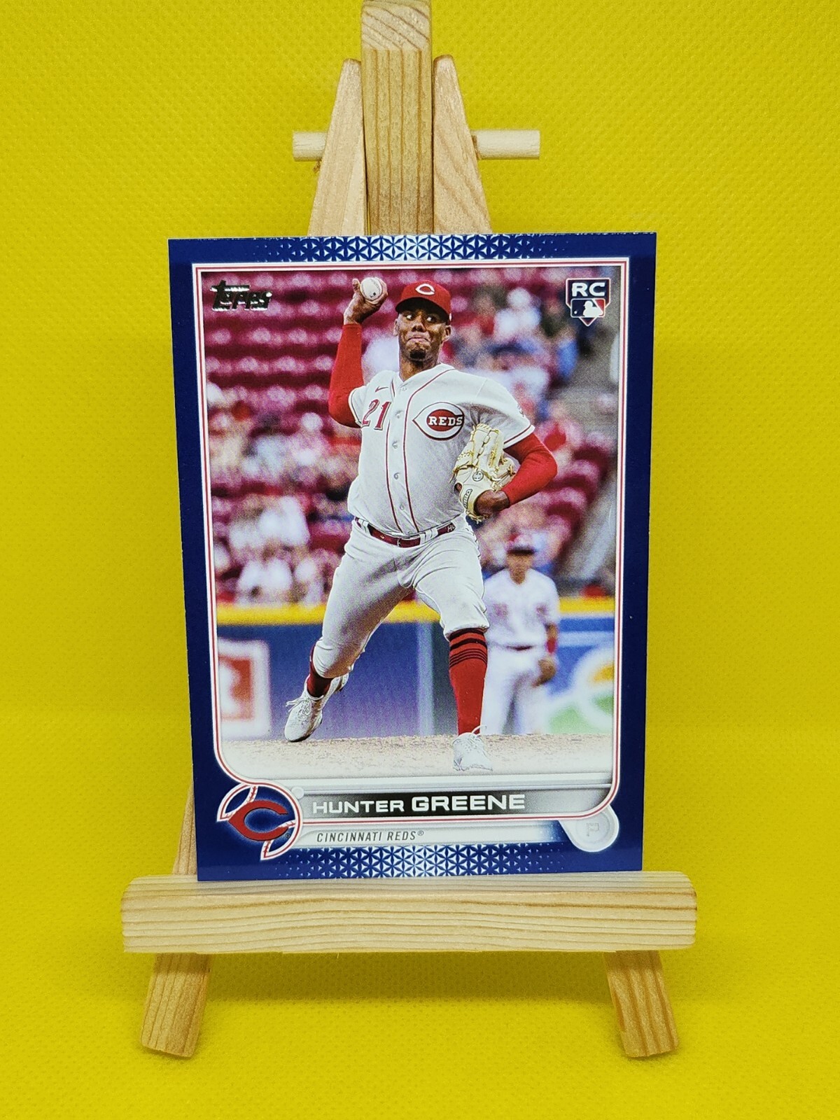 2022 Topps Update Hunter Greene Rookie Debut Royal Blue Parallel RC #US267 Reds