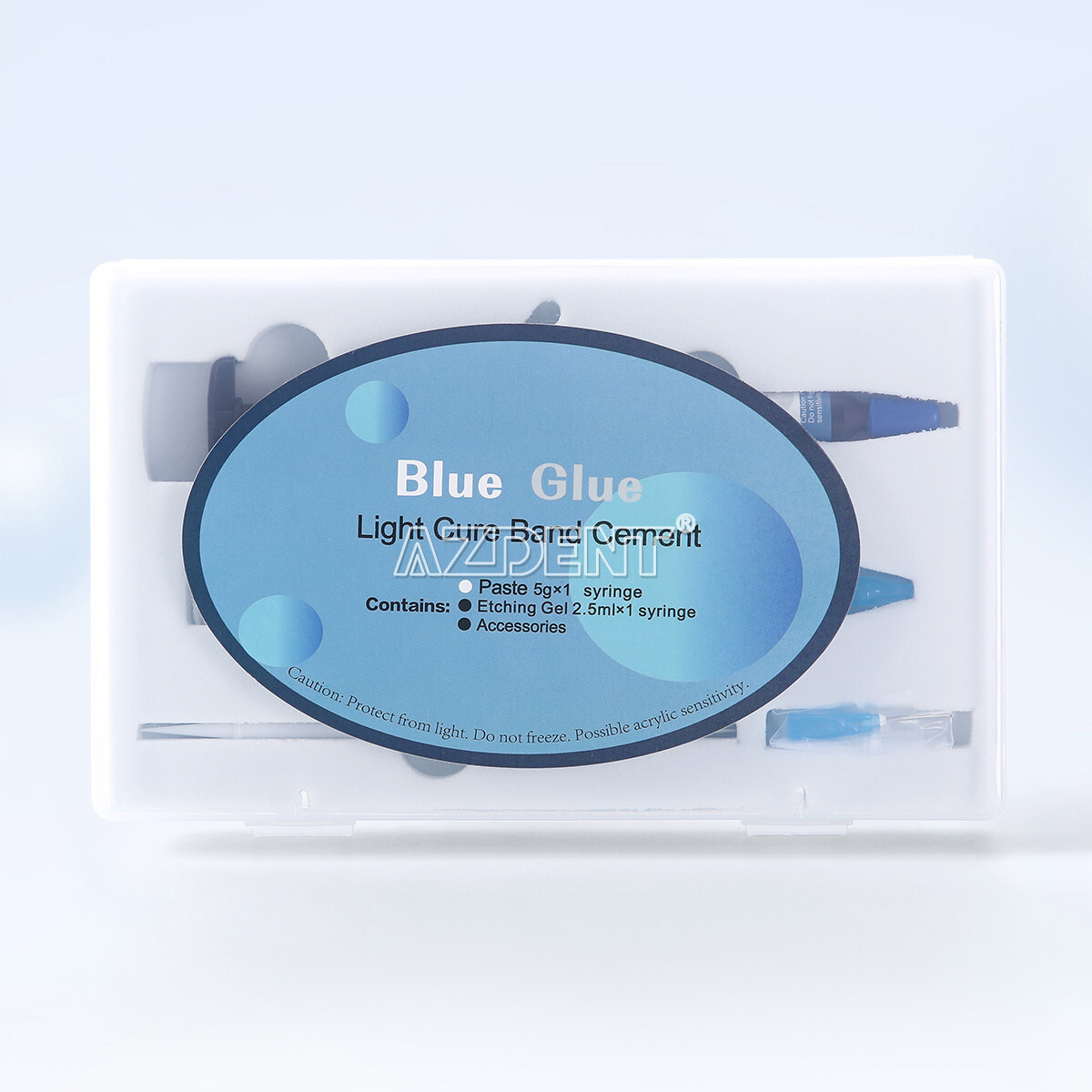 Dental Orthodontic Adhesive Light Cure Band Cement Blue Glue Intro Kit