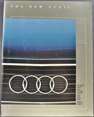 1984 Audi Brochure Coupe GT Quattro 4000S 5000S Turbo Excellent Original 84
