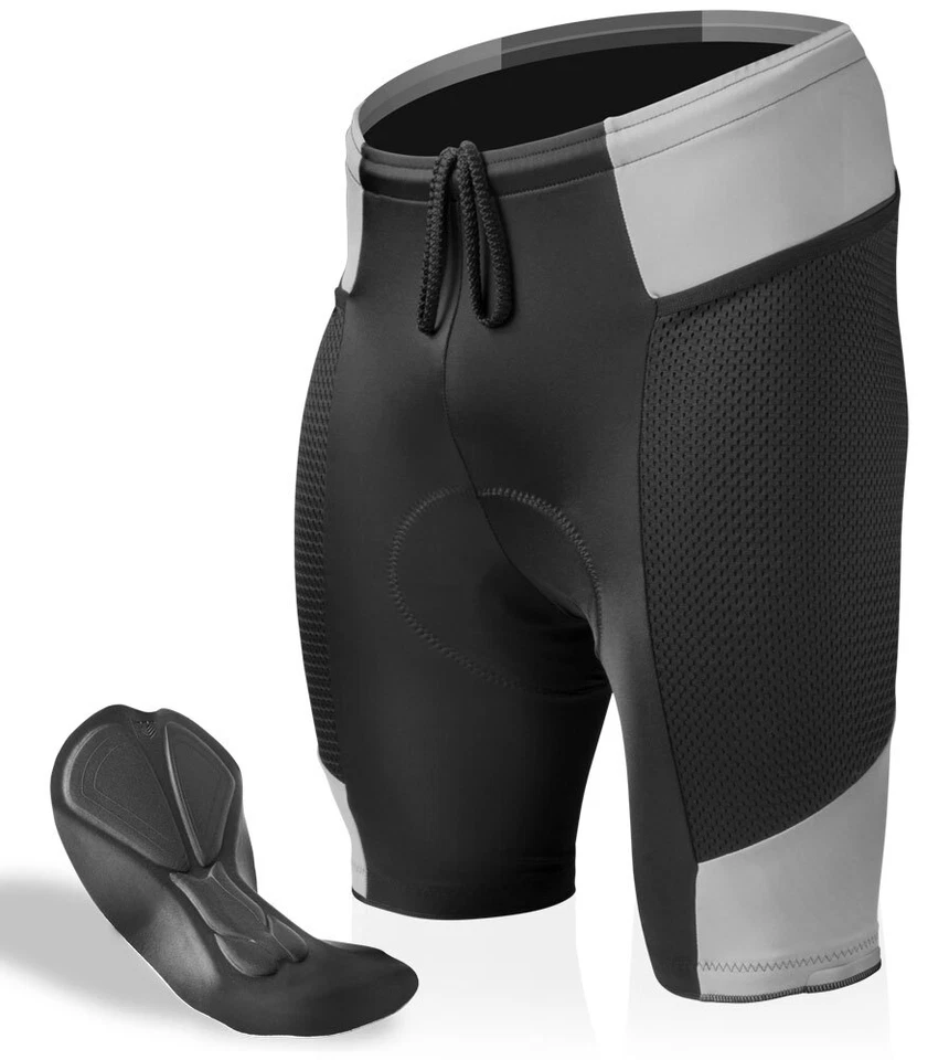 Men's Gel Touring Padded Bike Shorts | Innovative Mesh Pockets | Made in USA - Image 3 of 4