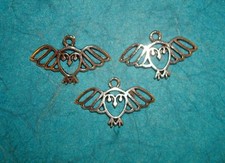 Pendant Owl Charm Wings Charm Bird Charm Hoot Owl Charm Feathers Charm Wing