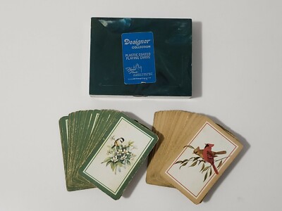 VTG HEINES HOUSE Designer Collection PLAYING CARDS Birds 2-DECK BOXED SET