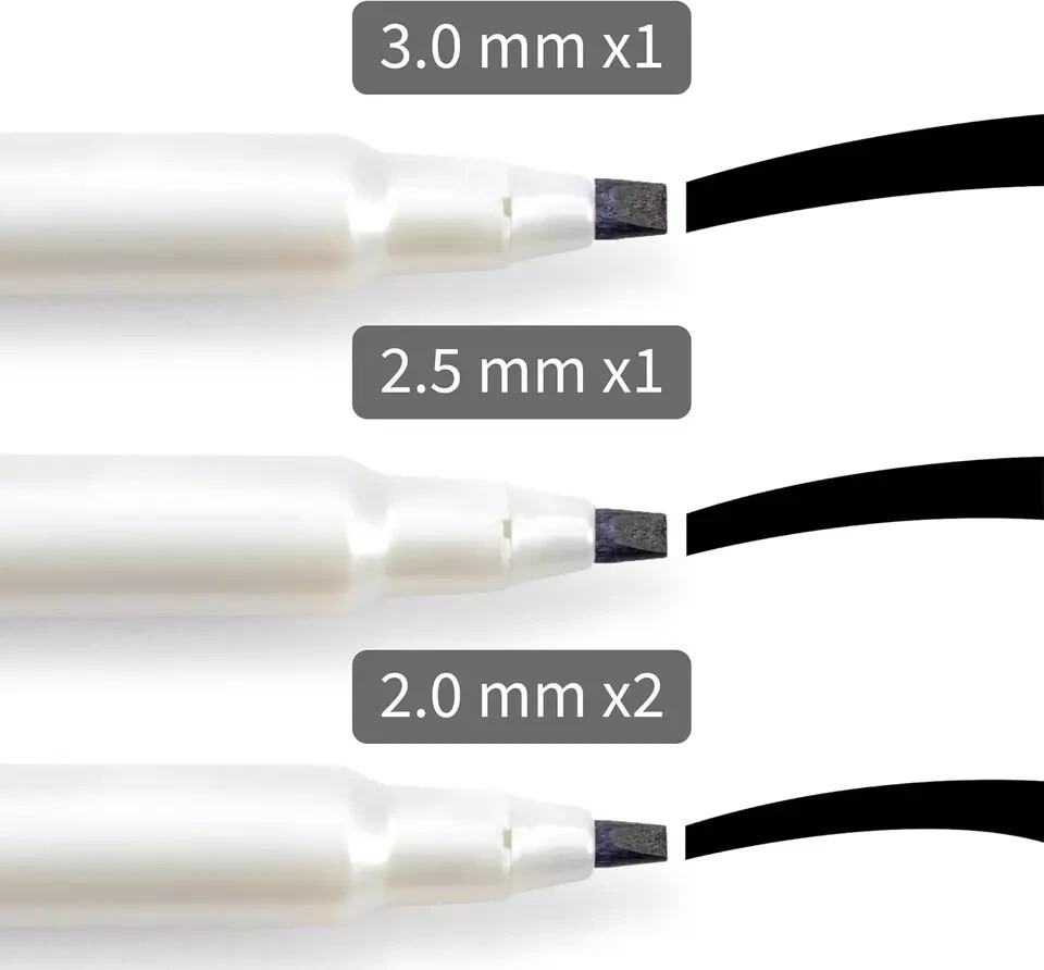 Elegant Writer Calligraphy Marker Set, 4-Piece, Black, Mm,