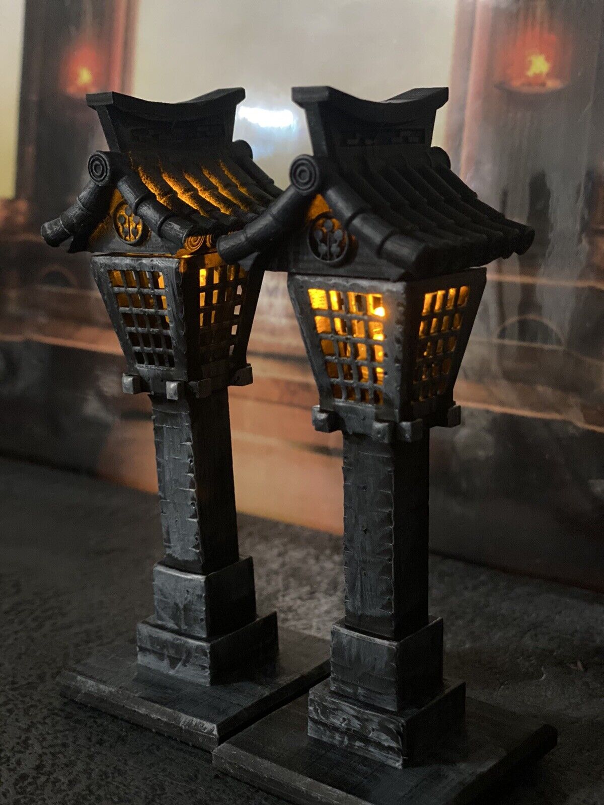 1/12 diorama 2 lanterns props miniatures ⭐️ accessories  ⭐️/ myt